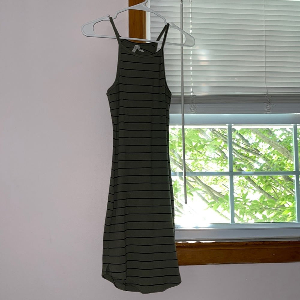 Olive green dress
